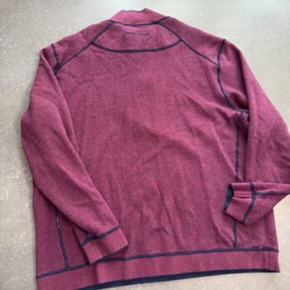 Tommy Bahama Reversible 1/4 Zip Pullover - Picture 10 of 12